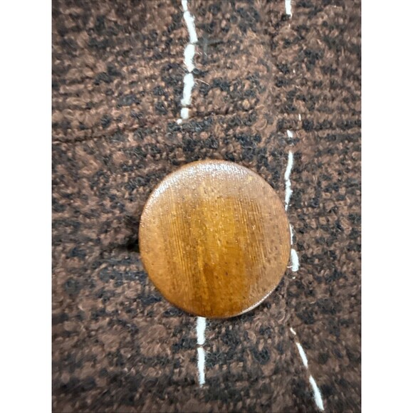 Anya Ponorovskaya Trench‎ Coat Womens 8 Wool Tweed Jacket - Picture 11 of 11